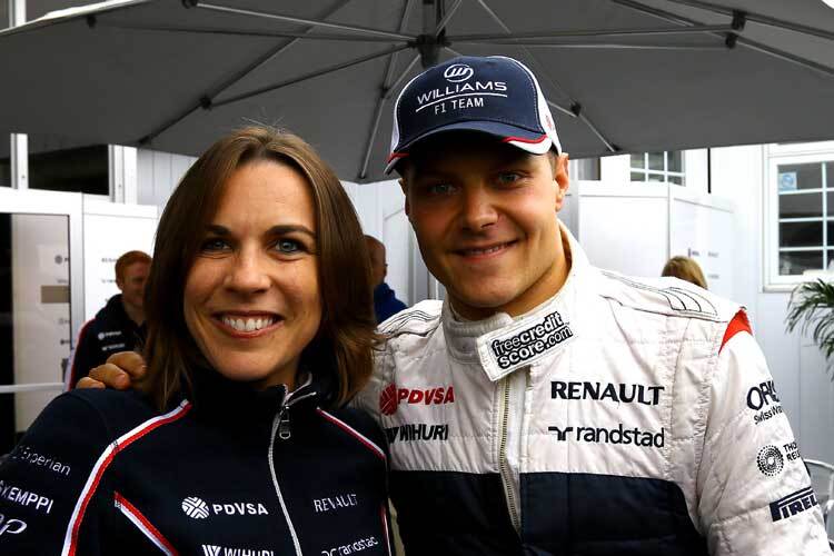 Claire Williams mit Valtteri Bottas