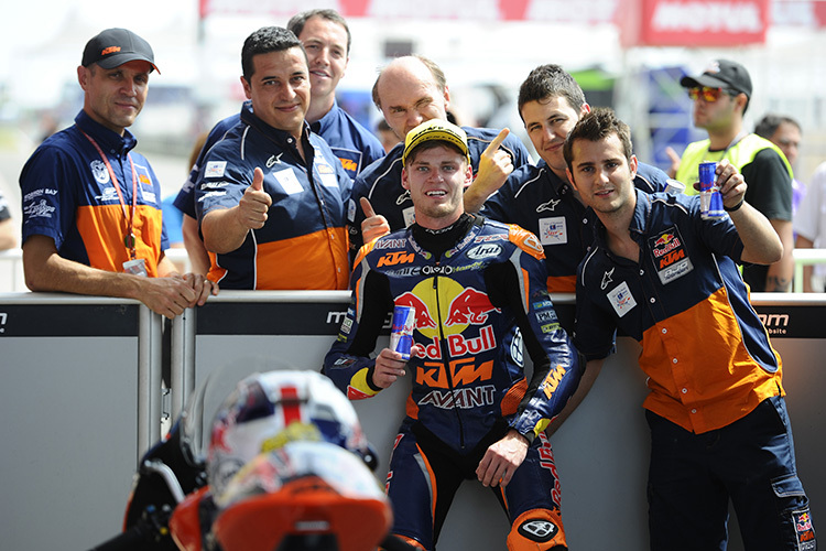 Brad Binder im Parc fermé