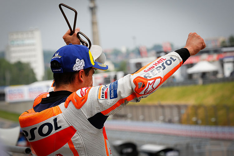 Auf dem Sachsenring gewann Marc Márquez am 20. Juni 2021
