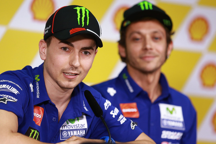 Die Titelanwärter Lorenzo und Rossi