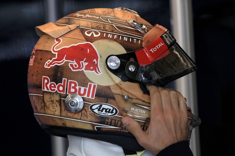 Mit diesem Helm fuhr Sebastian Vettel beim Austin-GP 2012