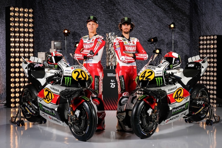 Yamaha-Design beim Jubilüms-GP. Alex Rins konnte die Rennen auf der Insel nicht bestreiten