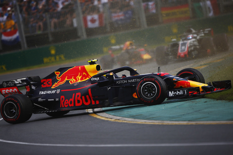 Max Verstappen sorgte im Australien-GP mit einem Dreher für Unterhaltung