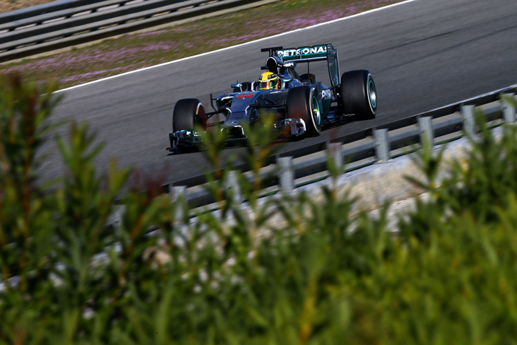 Lewis Hamilton drehte in Jerez insgesamt 121 Runden