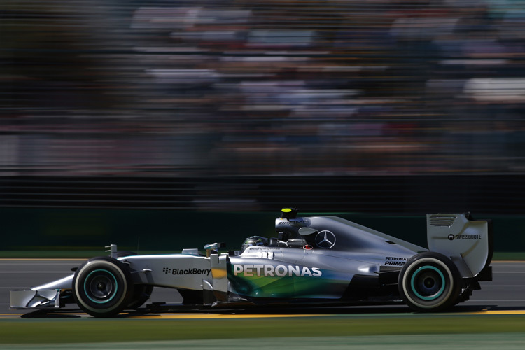 Nico Rosberg: Zweitschnellster im Mercedes hinter seinem Stallgefährten Hamilton