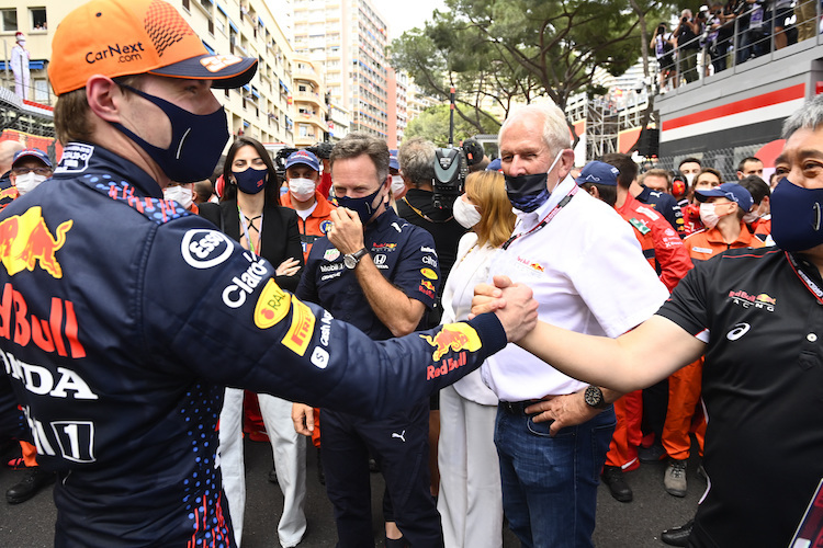 Helmut Marko mit Max Verstappen