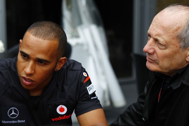 Lewis Hamilton und Ziehvater Ron Dennis