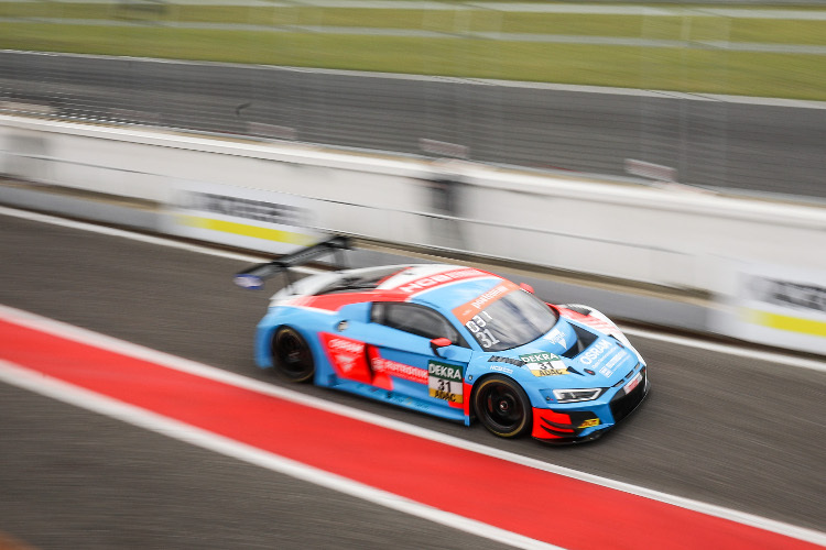 Pole-Position beim ADAC GT Masters in Most für den Audi R8 LMS von HCB-Rutronik Racing