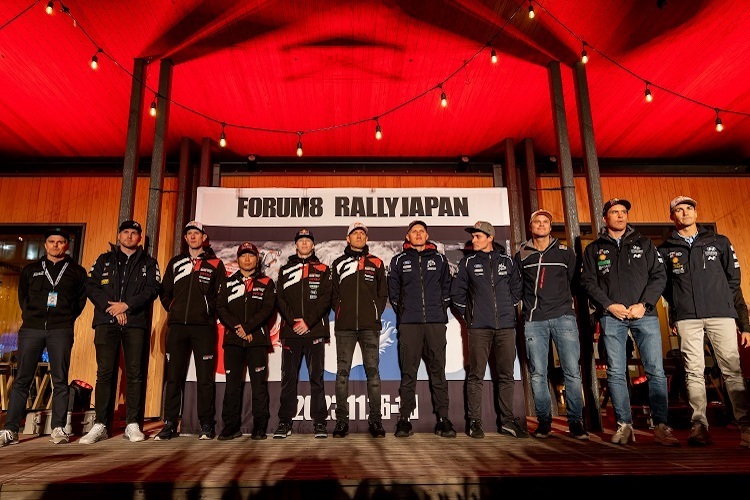 Der WM-Kader für die Rallye Japan