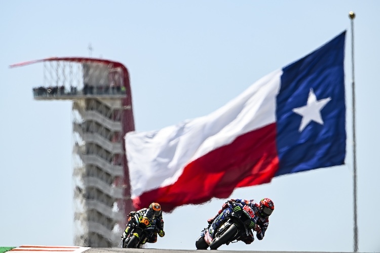 Senior. Mit 24 immer noch ein junger MotoGP-Pilot, zählt Quartararo dennoch zu den Texas-Veteranen. 2023 landete «El Diablo» in einem turbulenten GP auf Platz drei