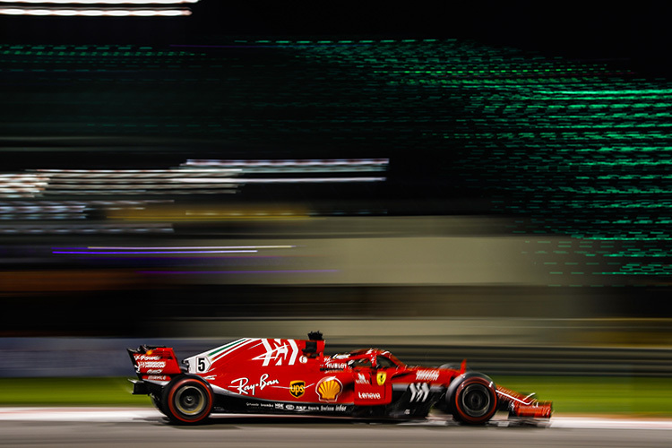 Sebastian Vettel in Abu Dhabi