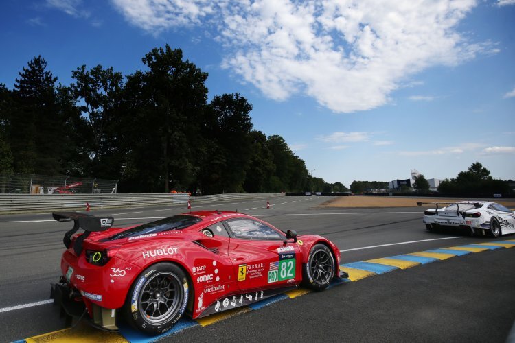 Der Ferrari 488 GTE von Risi Competizione bei den 24 Stunden von Le Mans