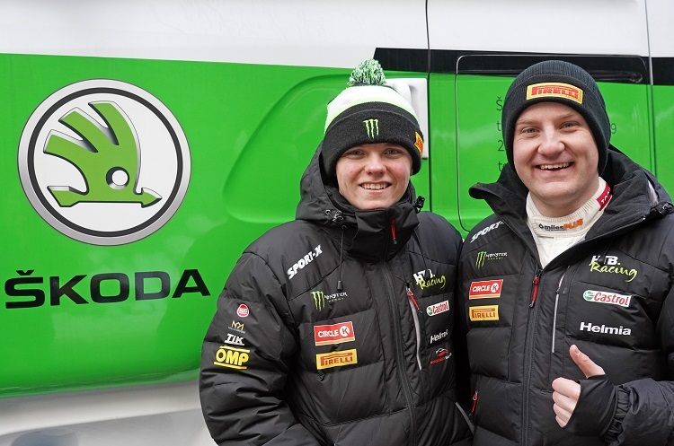 Oliver Solberg (li.) und Aaron Johnston