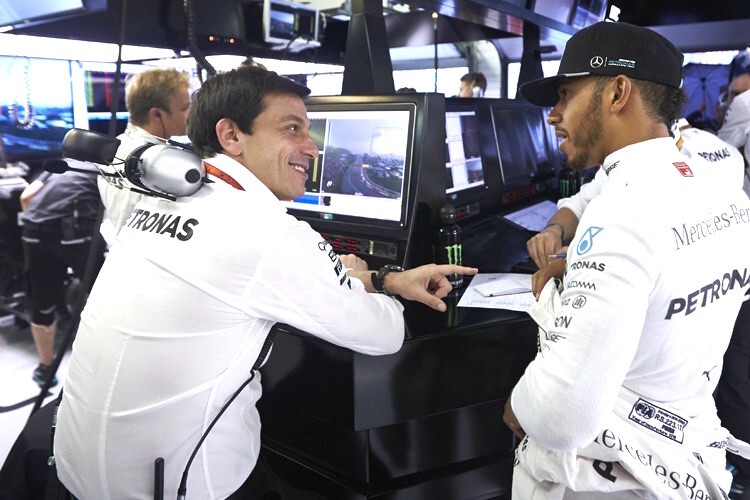 Toto Wolff und Lewis Hamilton