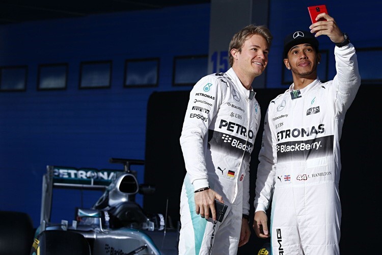 Nico Rosberg und Lewis Hamilton bei Mercedes