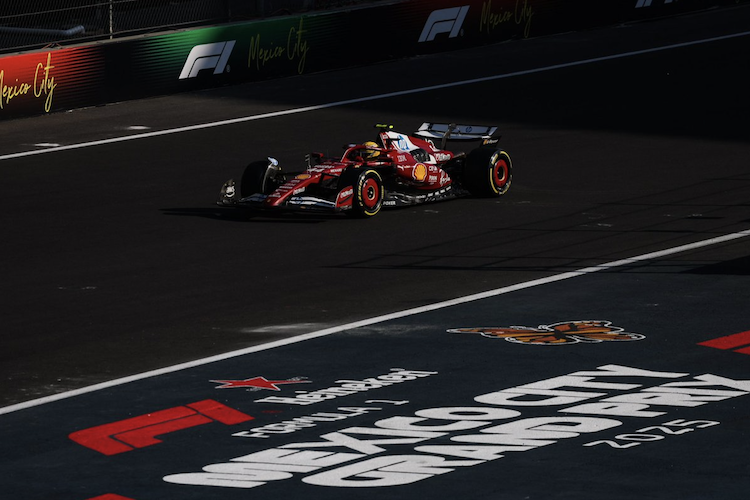 Lewis Hamilton in Mexiko