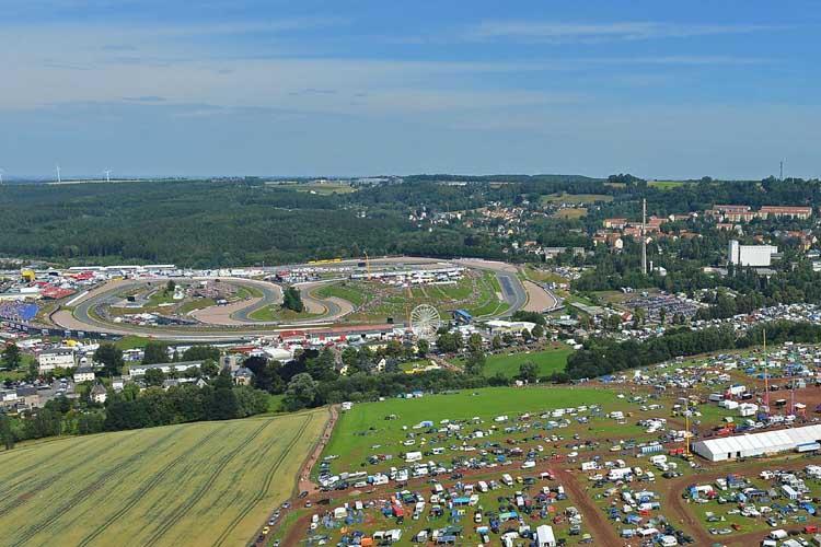 Mit 3,671 km ist der Sachsenring die kürzeste Strecke im GP-Kalender