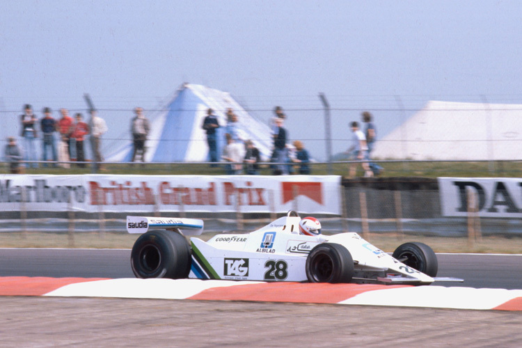 Clay Regazzoni fährt 1979 in Silverstone zum ersten GP-Sieg von Williams