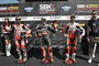 Die erste Startreihe in Misano: (v.l.) Davide Giugliano, Tom Sykes und Sylvain Guintoli