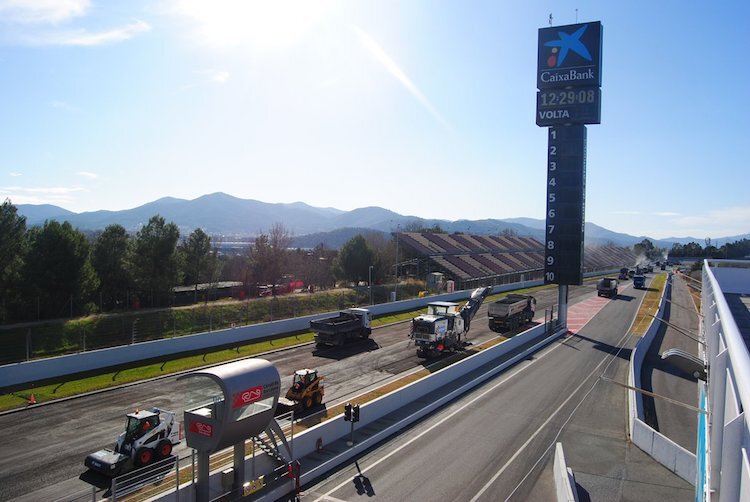 Derzeit gehört der Circuit de Barcelona-Catalunya den Bauarbeitern