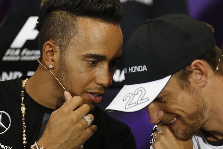 Lewis Hamilton und Jenson Button in Monaco 2015