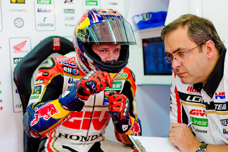 Stefan Bradl mit Crew-Chief Beefy Bourguignon