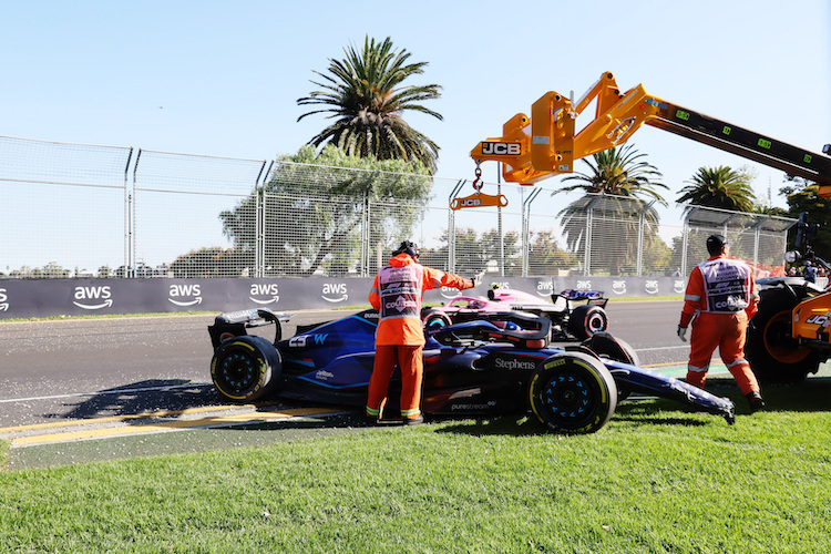 Alex Albon hatte in Melbourne Glück im Unglück