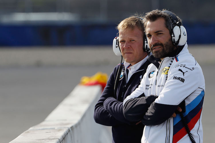 Timo Glock mit seinem Teamchef Stefan Reinhold