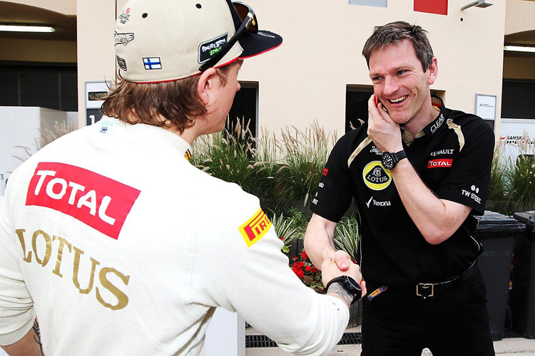 Kimi Räikkönen und James Allison in Bahrain