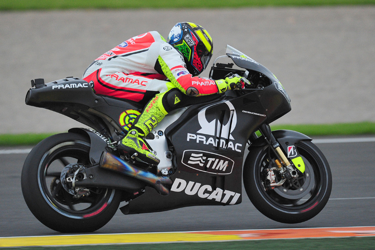 Andrea Iannone beim Test in Valencia