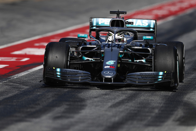 Lewis Hamilton darf heute am Vormittag den Mercedes W10 testen