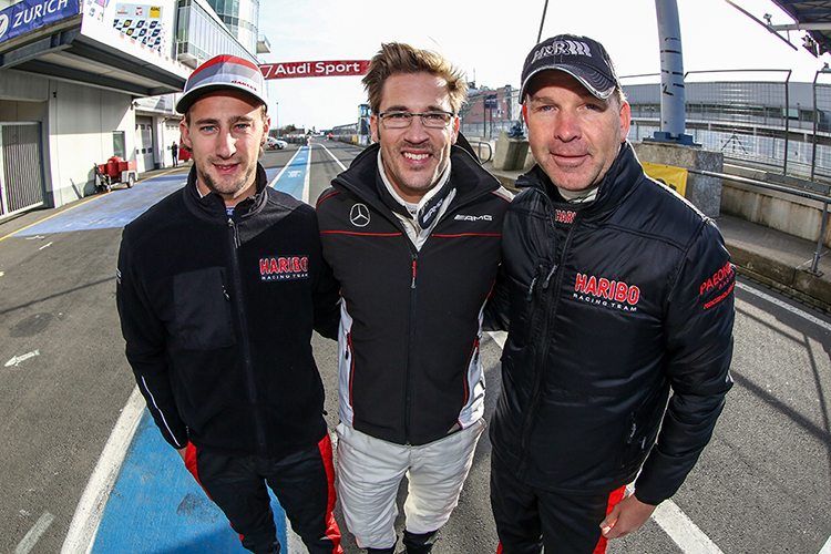 Starten allesamt für das Haribo Racing Team: Marco Holzer, Maximilian Götz und Uwe Alzen (v.l.n.r.)
