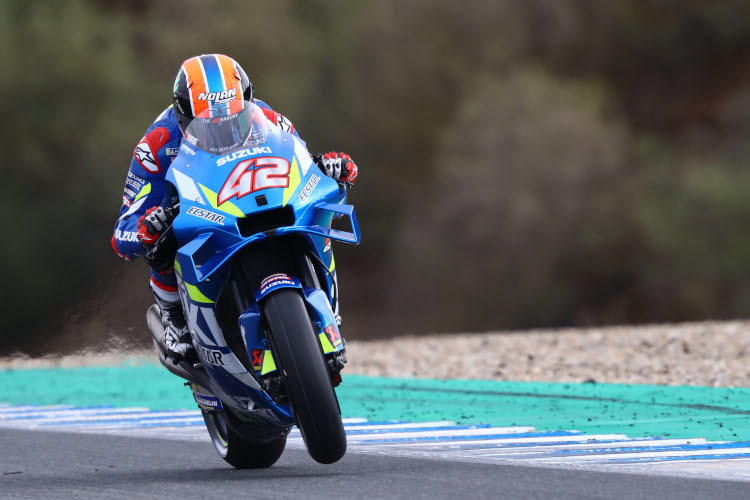 Alex Rins beim MotoGP-Test in Jerez