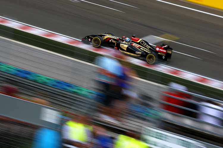 Formtief: Mit seinem Lotus E22 hat Romain Grosjean in diesem Jahr kein leichtes Spiel