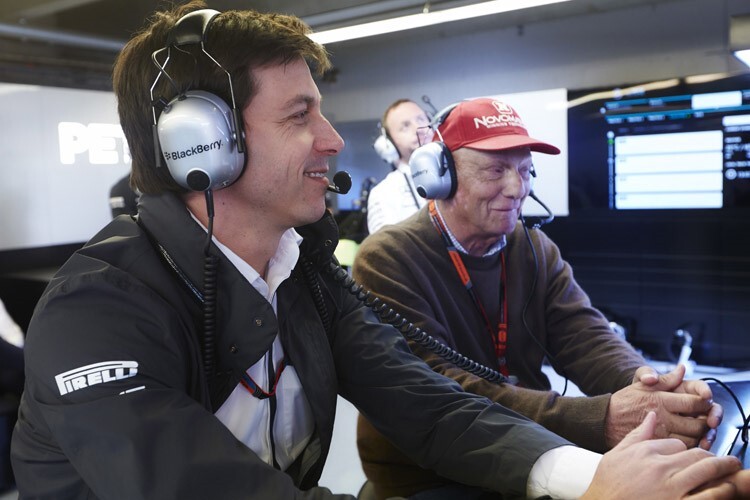 Toto Wolff und Niki Lauda