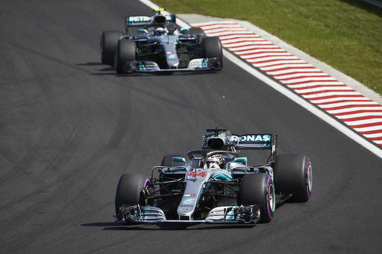 Lewis Hamilton und Valtteri Bottas