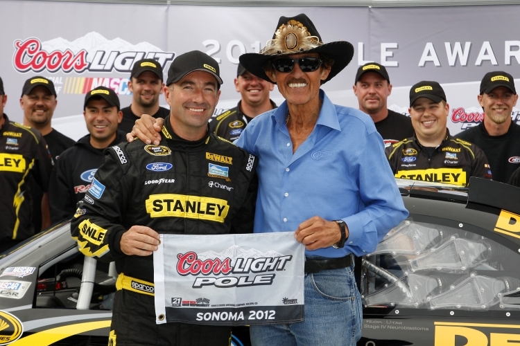 Marcos Ambrose und Teamchef «King» Richard Petty