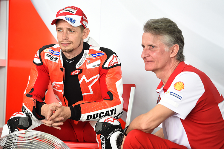 Casey Stoner (li.) und Paolo Ciabatti