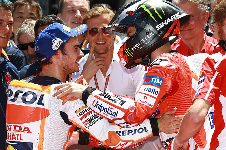 Dani Pedrosa und Jorge Lorenzo