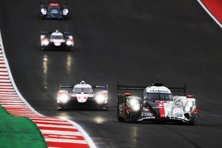 Der Rebellion R13 siegt bei der WEC in Austin vor den beiden Toyota TS050 Hybrid