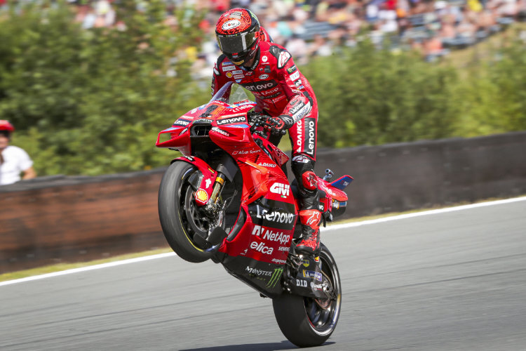 Pecco Bagnaia gewann in Assen beide Rennen