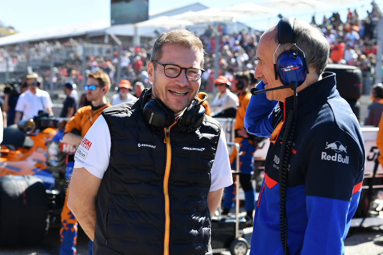 Ein Bild von besseren Zeiten: Andreas Seidl (links) mit Franz Tost