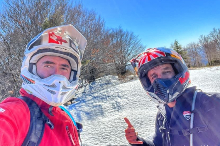 Jean-Michel Bayle (links) mit Johann Zarco