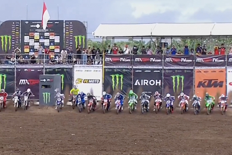 Der Start ins MXGP Qualifikationsrennen in Lombok