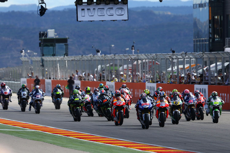 Das MotoGP-Feld in Aragón: Im Winter wird viermal getestet