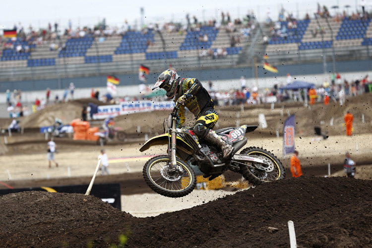 Jeremy Seewer kämpfte sich auf dem Lausitzring ab