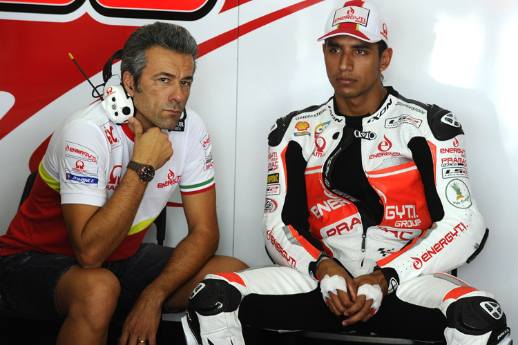 Yonny Hernandez hadert mit der Abstimmung seiner Ducati