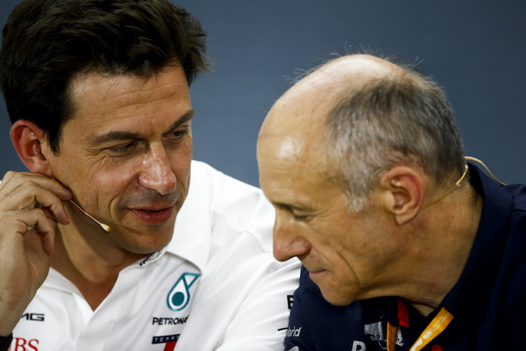 Franz Tost mit Toto Wolff