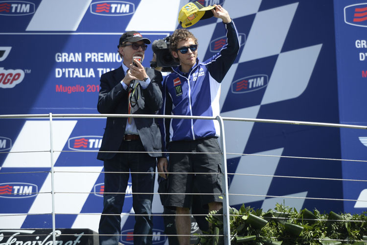 Valentino Rossi: In Mugello gab es nur wegen der Fans einen Podestbesuch