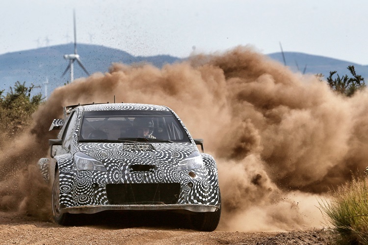 Der Toyota Yaris WRC beim Schottertets